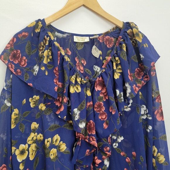 Victoria’s Secret 90’s Vintage Ruffle Floral Top - Picture 6 of 13